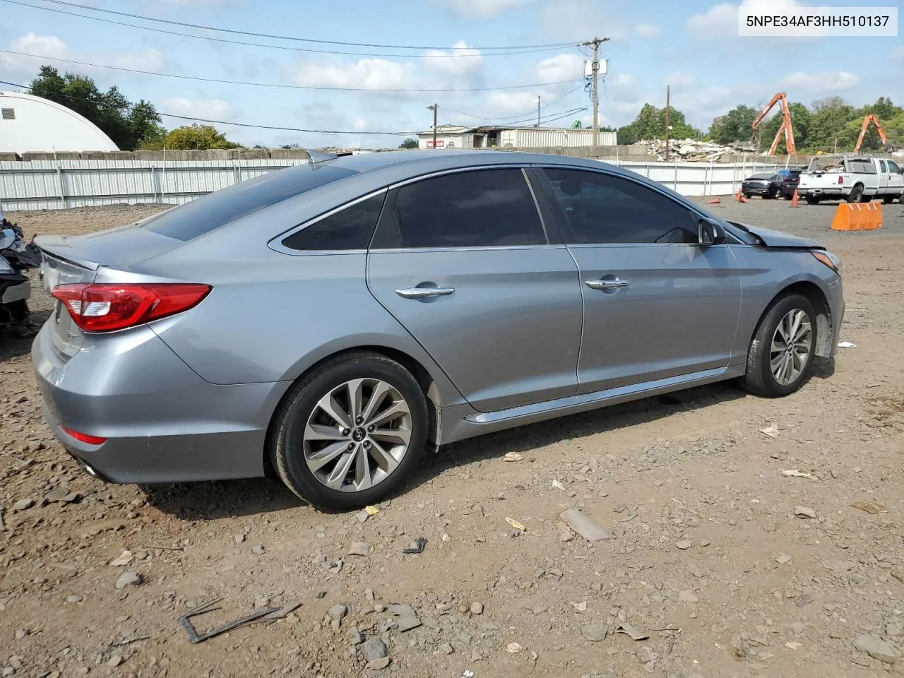 5NPE34AF3HH510137 2017 Hyundai Sonata Sport