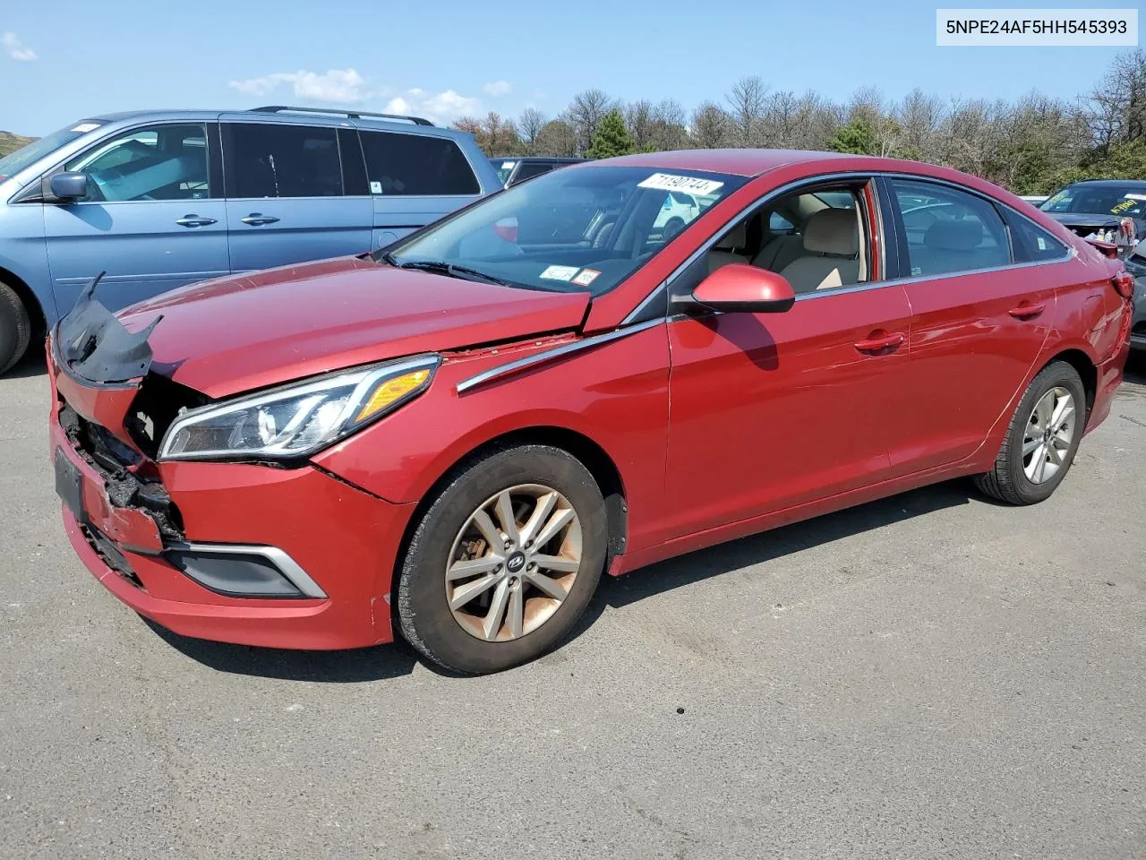 2017 Hyundai Sonata Se VIN: 5NPE24AF5HH545393 Lot: 71190744