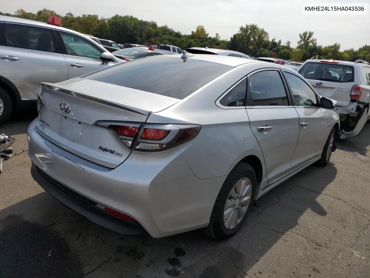 2017 Hyundai Sonata Hybrid VIN: KMHE24L15HA043536 Lot: 71241514