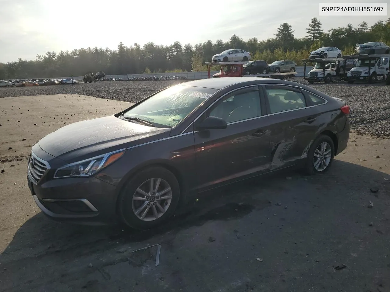 2017 Hyundai Sonata Se VIN: 5NPE24AF0HH551697 Lot: 71570474