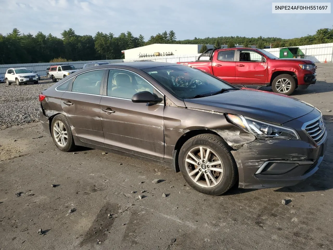 2017 Hyundai Sonata Se VIN: 5NPE24AF0HH551697 Lot: 71570474