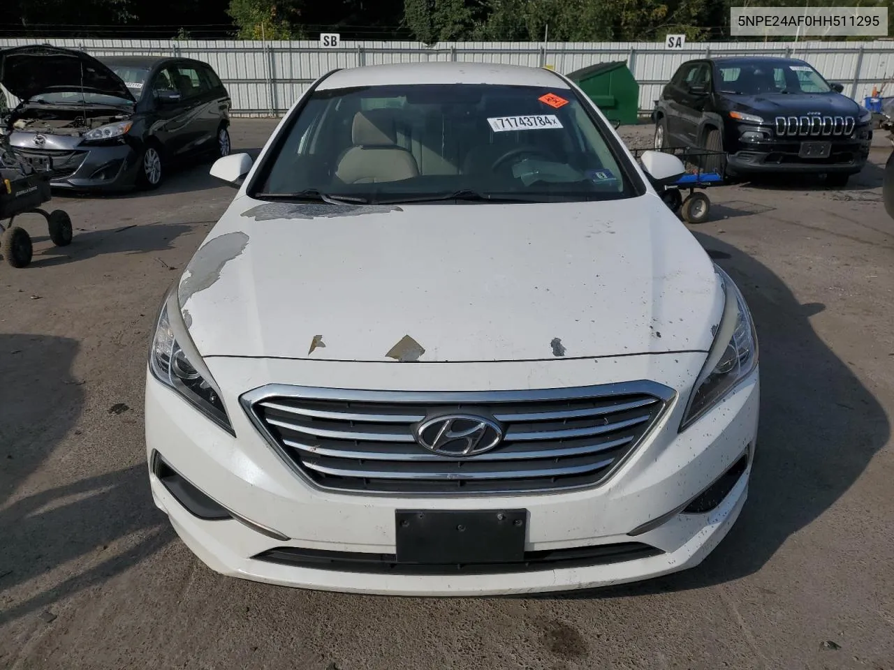 2017 Hyundai Sonata Se VIN: 5NPE24AF0HH511295 Lot: 71743784