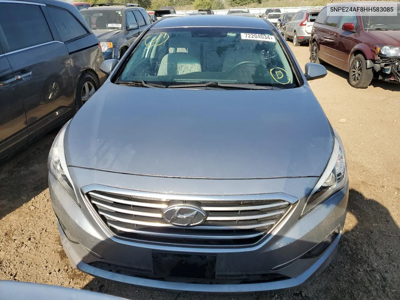 5NPE24AF8HH583085 2017 Hyundai Sonata Se