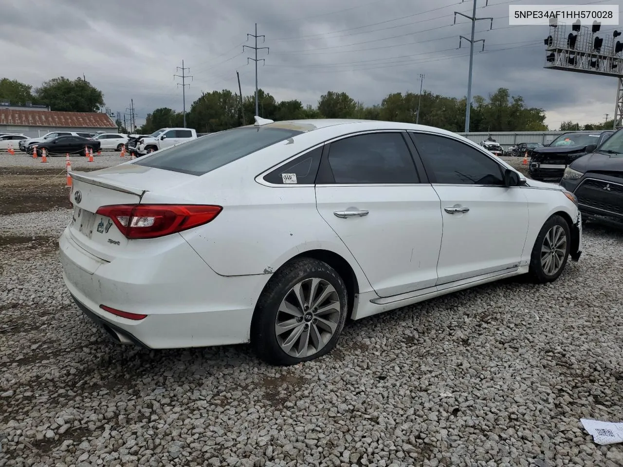 2017 Hyundai Sonata Sport VIN: 5NPE34AF1HH570028 Lot: 72647954