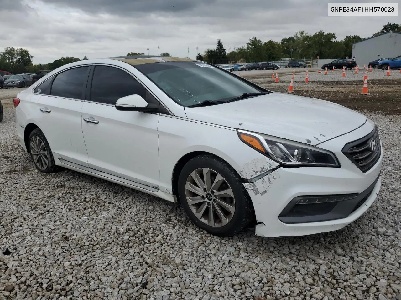 5NPE34AF1HH570028 2017 Hyundai Sonata Sport