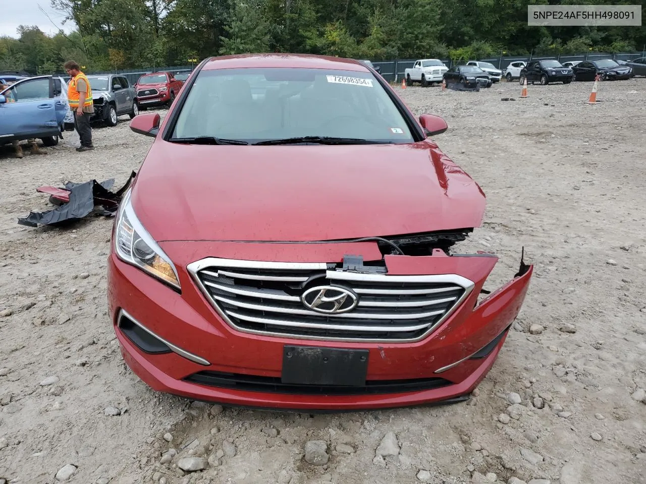 2017 Hyundai Sonata Se VIN: 5NPE24AF5HH498091 Lot: 72698354