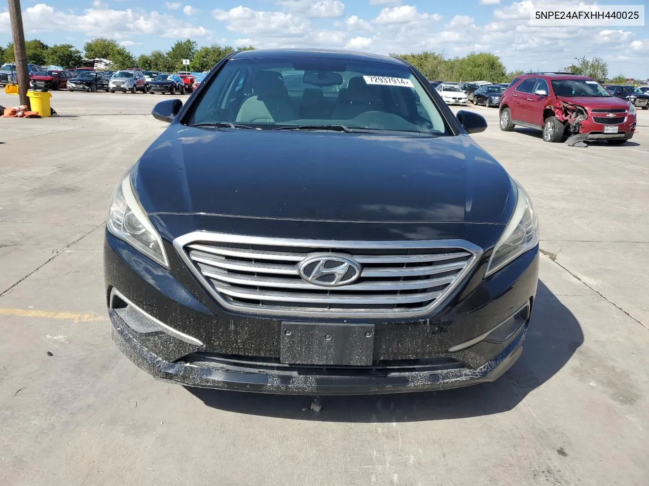 2017 Hyundai Sonata Se VIN: 5NPE24AFXHH440025 Lot: 72937914