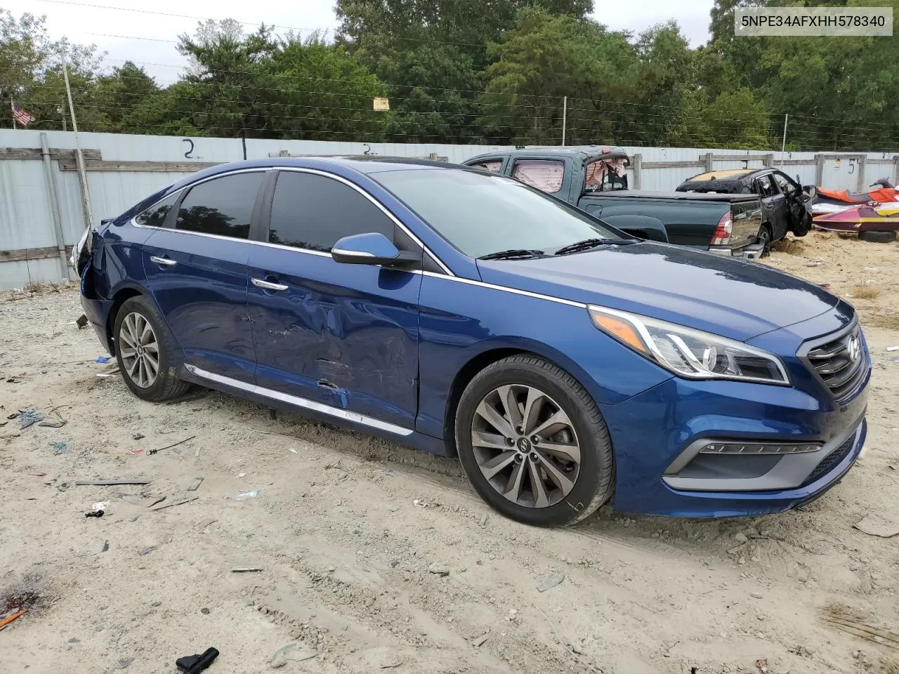 2017 Hyundai Sonata Sport VIN: 5NPE34AFXHH578340 Lot: 72968284