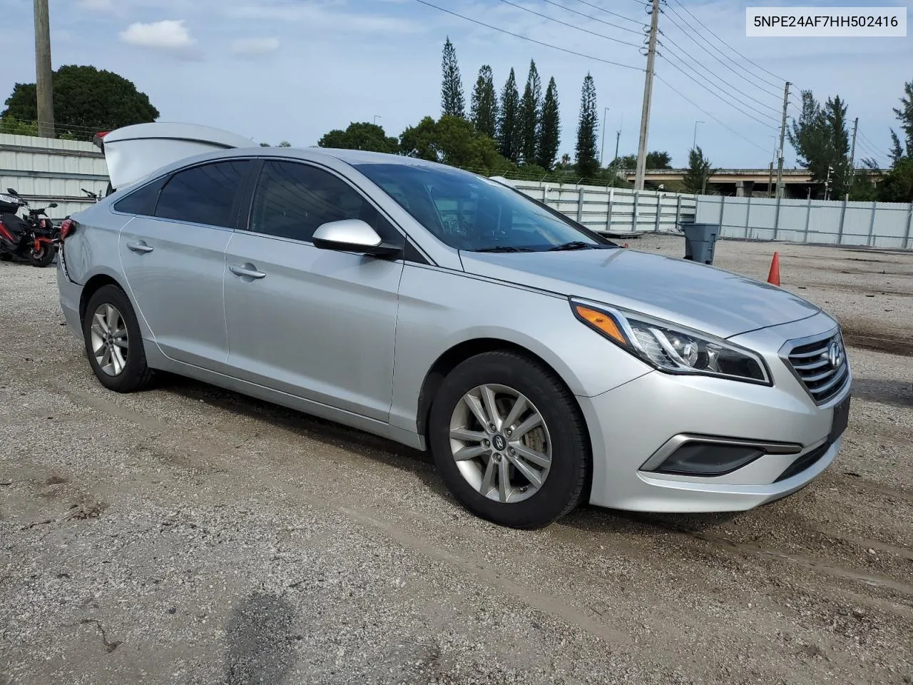 2017 Hyundai Sonata Se VIN: 5NPE24AF7HH502416 Lot: 73005244