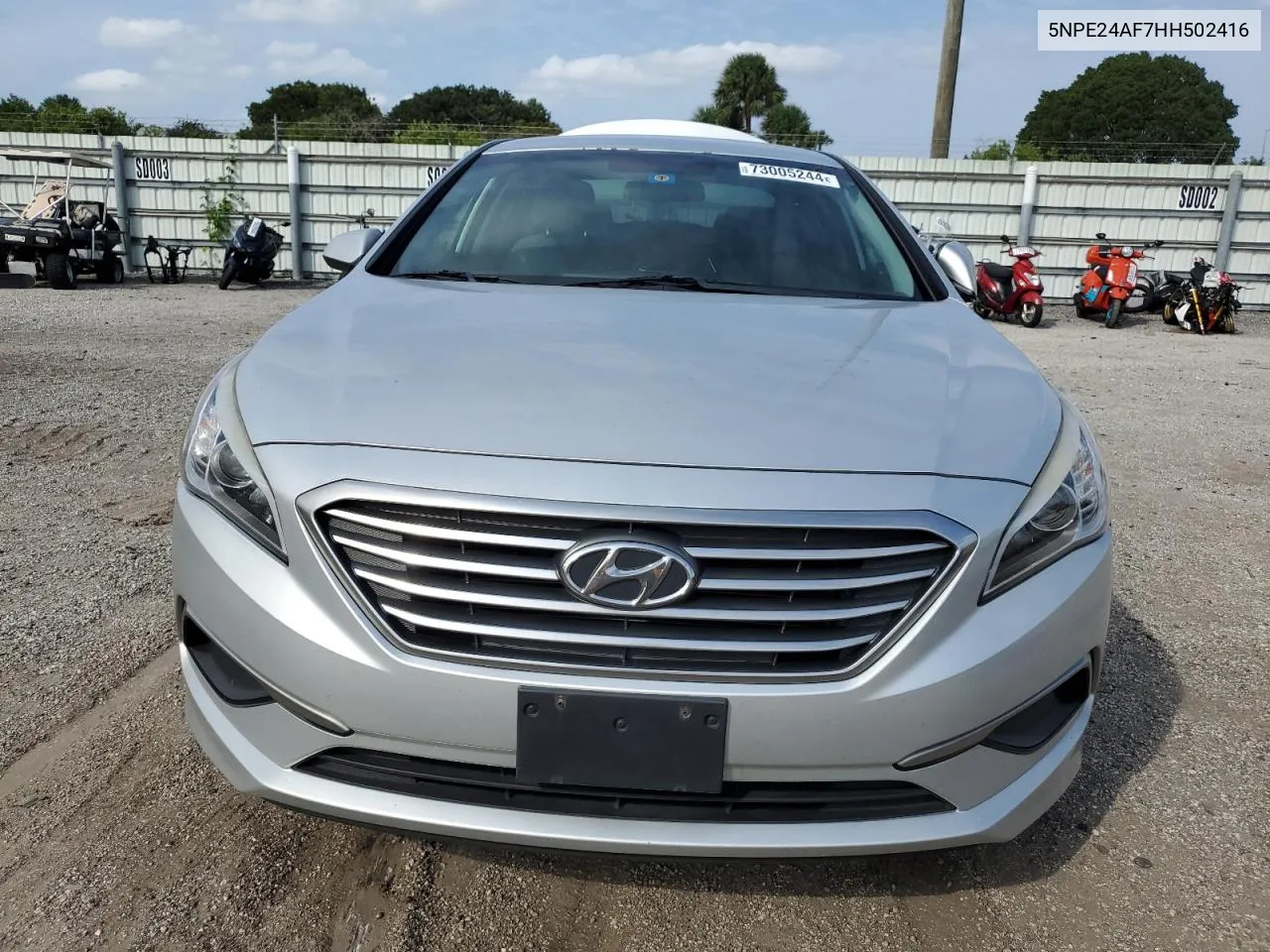 2017 Hyundai Sonata Se VIN: 5NPE24AF7HH502416 Lot: 73005244