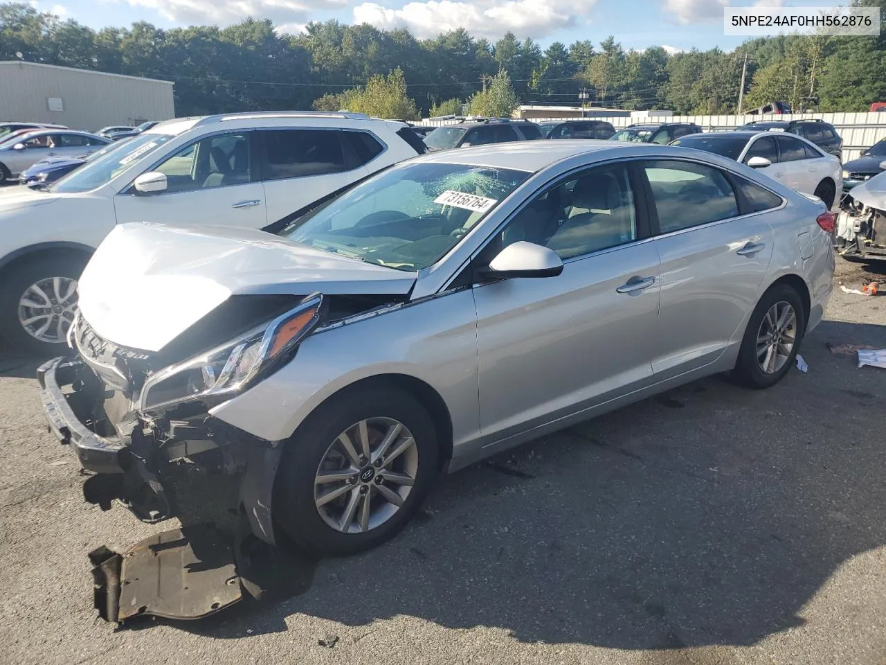 2017 Hyundai Sonata Se VIN: 5NPE24AF0HH562876 Lot: 73156764