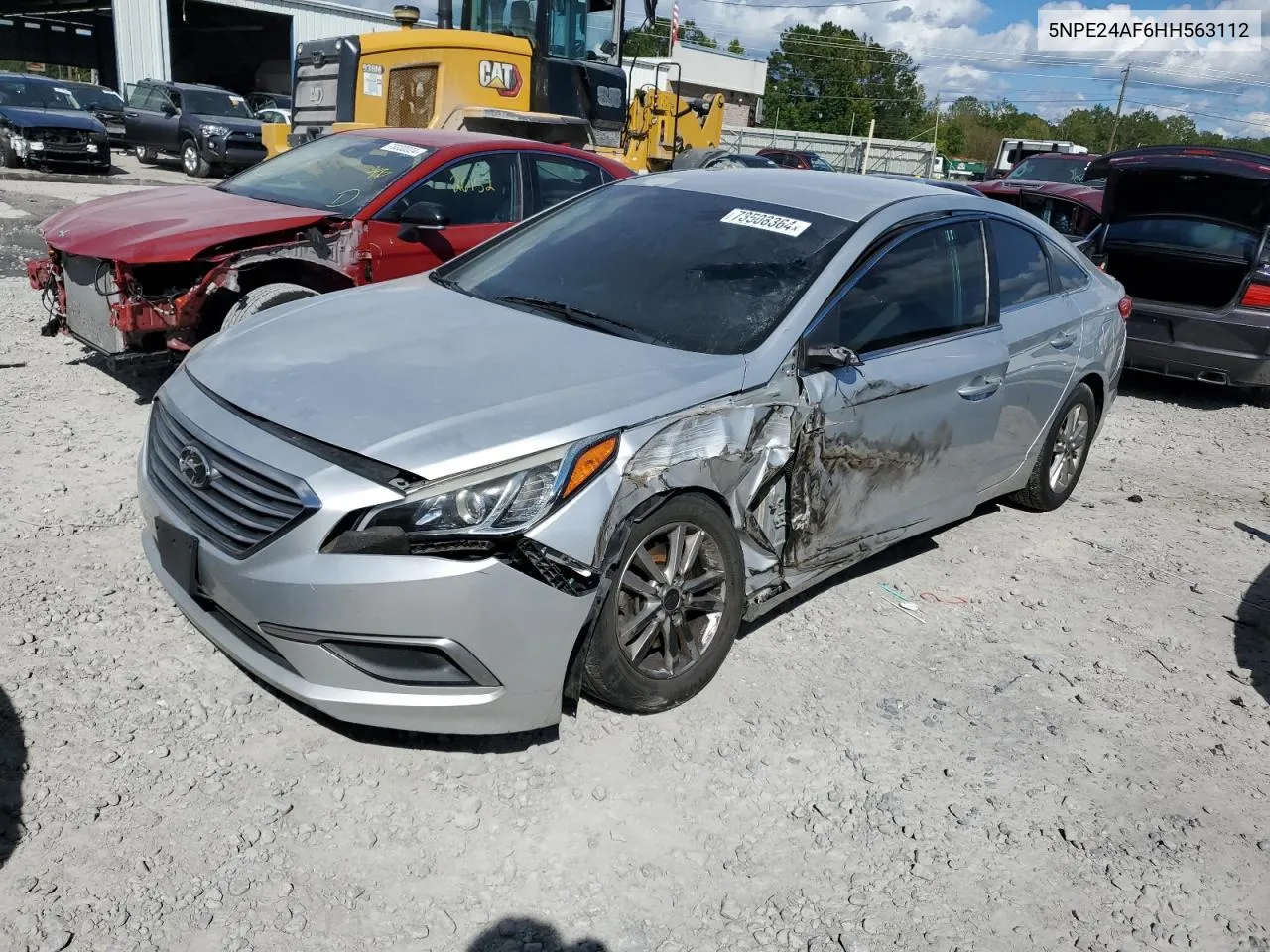 2017 Hyundai Sonata Se VIN: 5NPE24AF6HH563112 Lot: 73508364