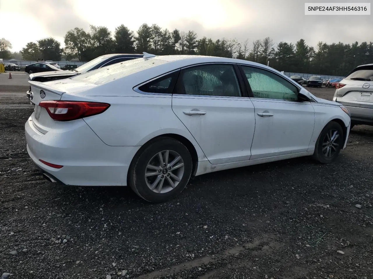 2017 Hyundai Sonata Se VIN: 5NPE24AF3HH546316 Lot: 73744414