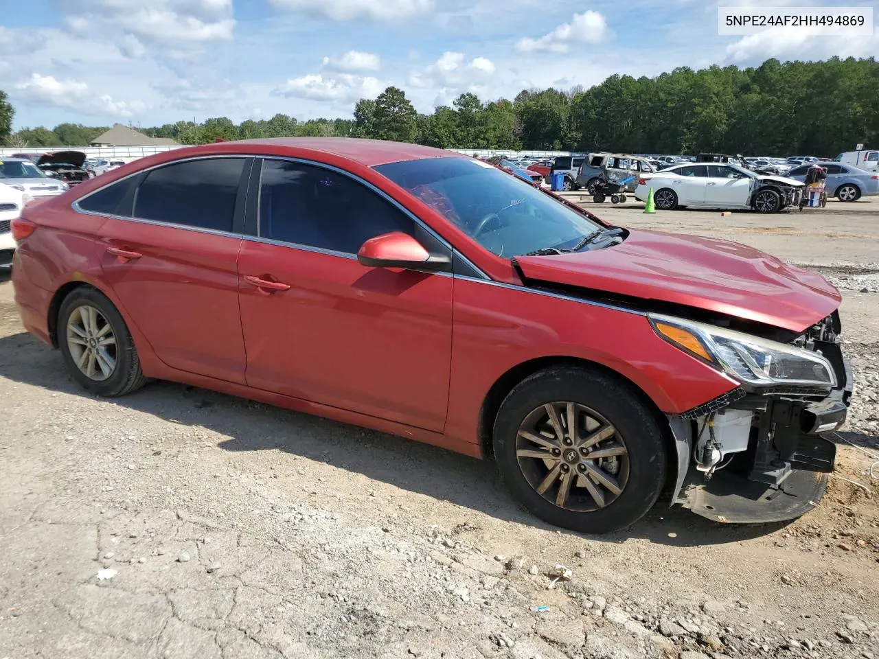 2017 Hyundai Sonata Se VIN: 5NPE24AF2HH494869 Lot: 73986624