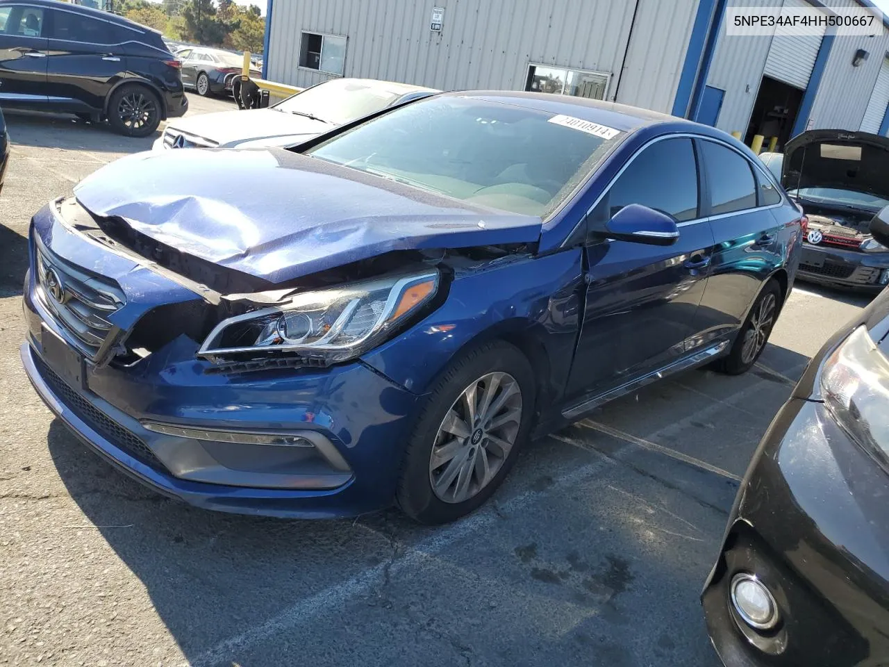 5NPE34AF4HH500667 2017 Hyundai Sonata Sport