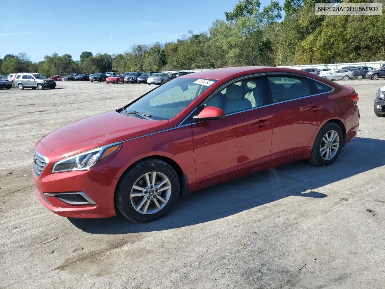 2017 Hyundai Sonata Se VIN: 5NPE24AF2HH568937 Lot: 74134764