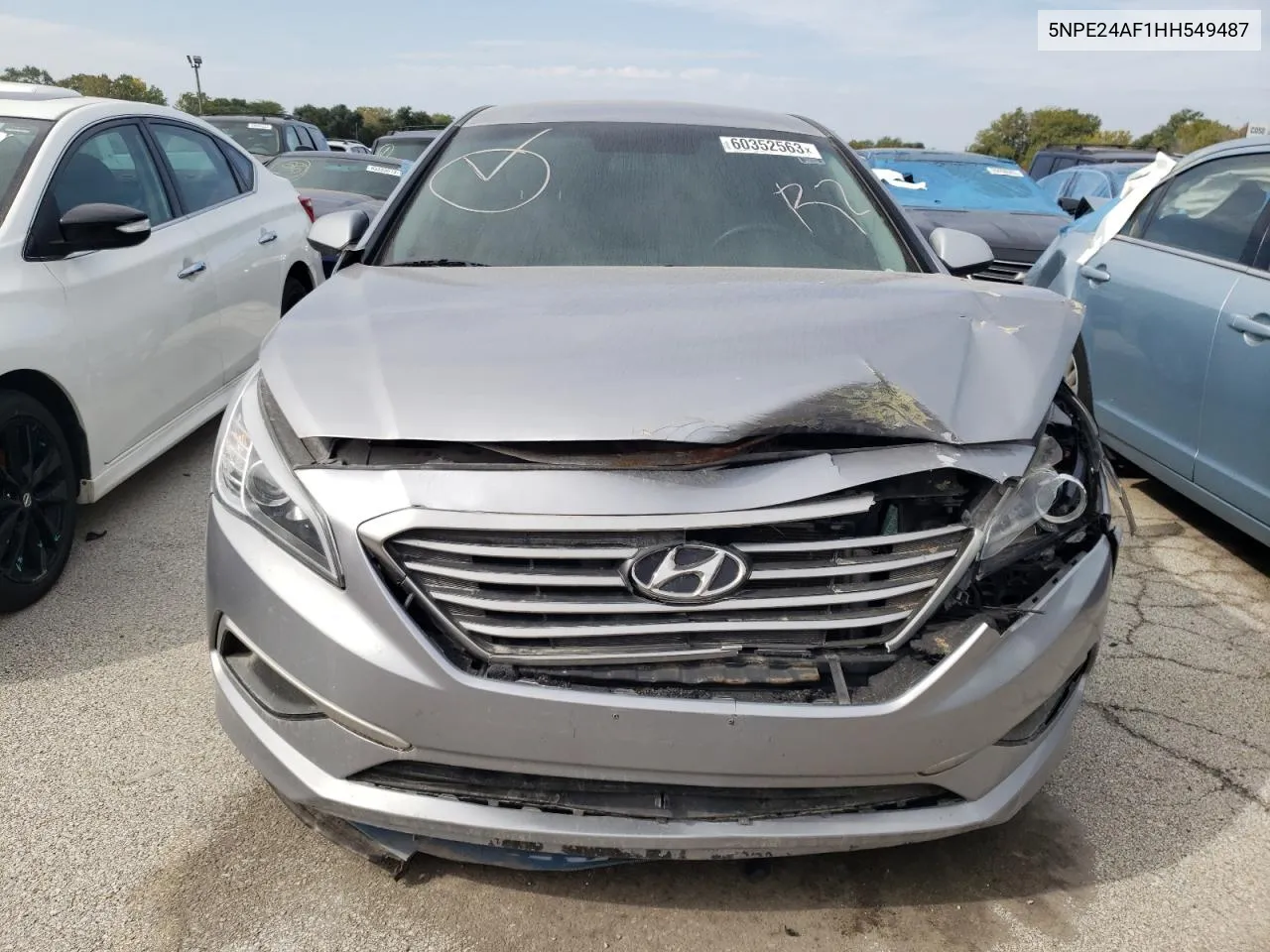 2017 Hyundai Sonata Se VIN: 5NPE24AF1HH549487 Lot: 74202164