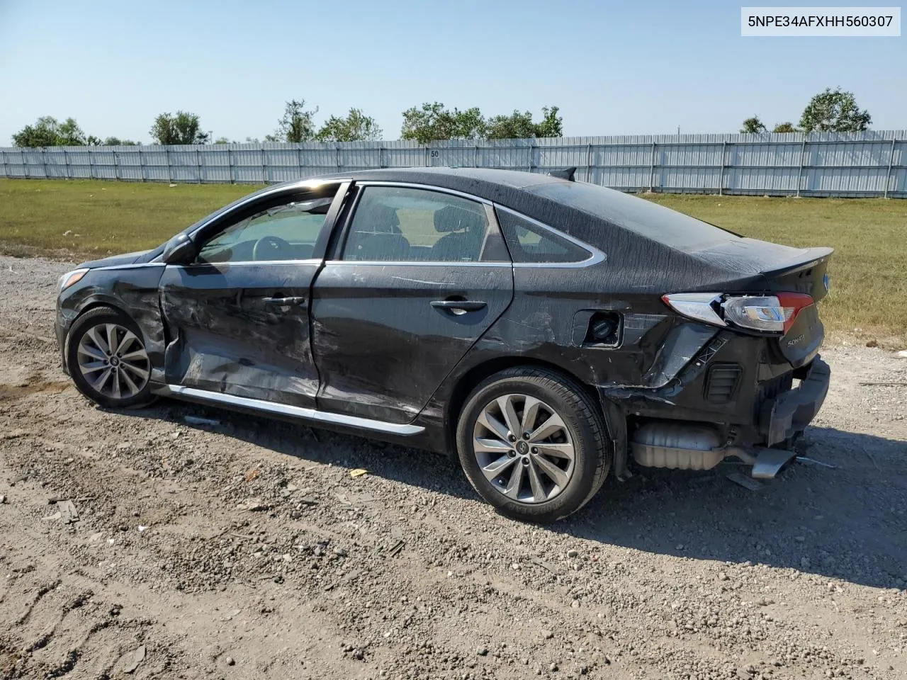 5NPE34AFXHH560307 2017 Hyundai Sonata Sport