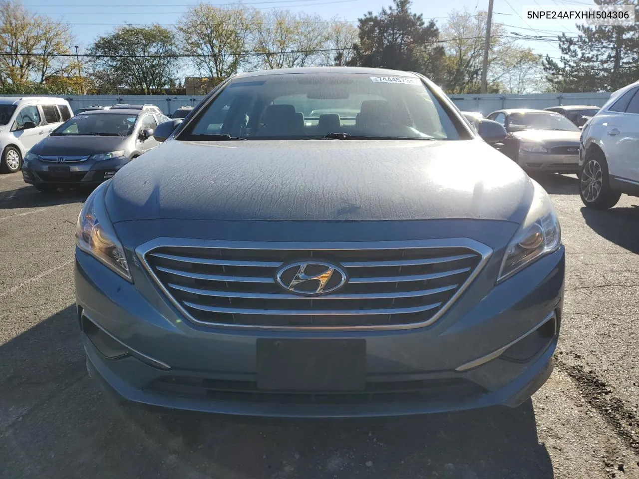 2017 Hyundai Sonata Se VIN: 5NPE24AFXHH504306 Lot: 74445734