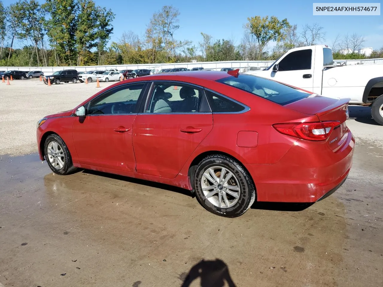 2017 Hyundai Sonata Se VIN: 5NPE24AFXHH574677 Lot: 74505374