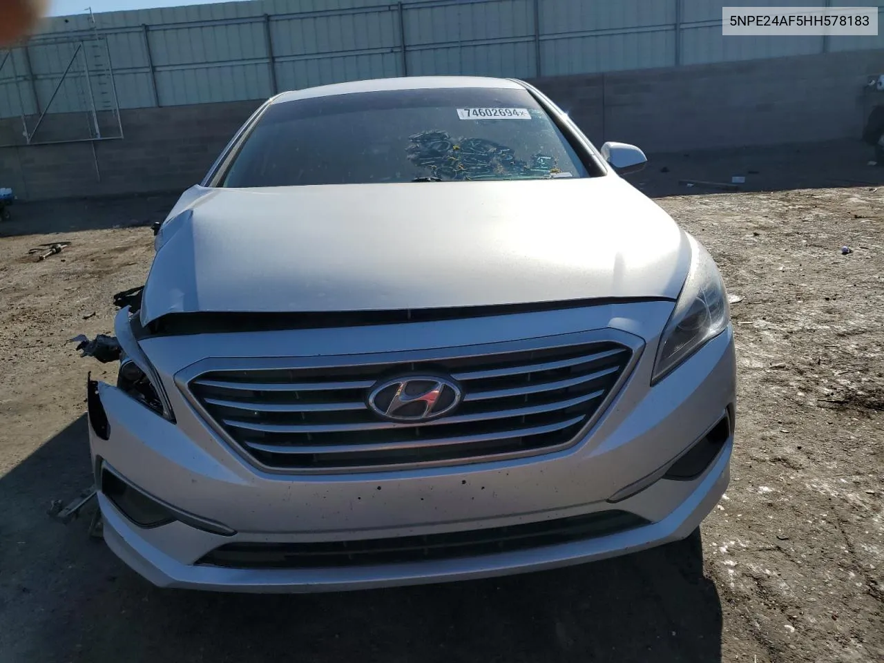 2017 Hyundai Sonata Se VIN: 5NPE24AF5HH578183 Lot: 74602694