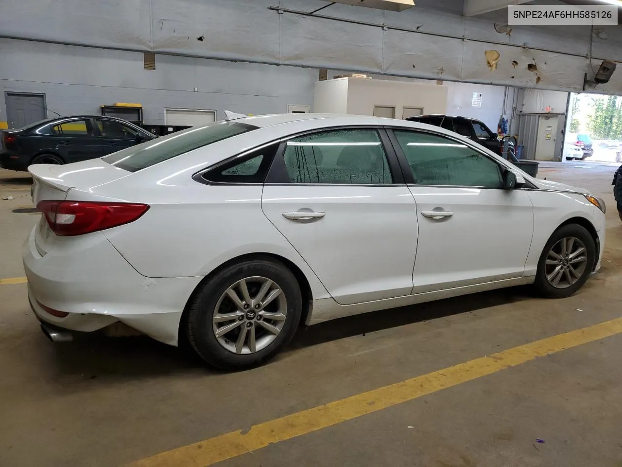 2017 Hyundai Sonata Se VIN: 5NPE24AF6HH585126 Lot: 74755764