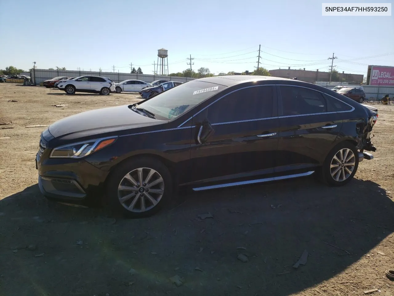 2017 Hyundai Sonata Sport VIN: 5NPE34AF7HH593250 Lot: 74794294