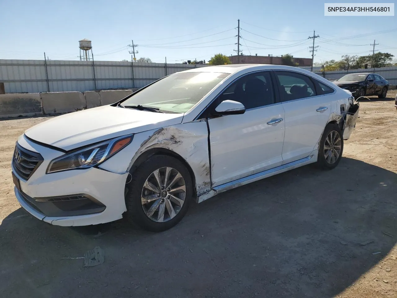 5NPE34AF3HH546801 2017 Hyundai Sonata Sport