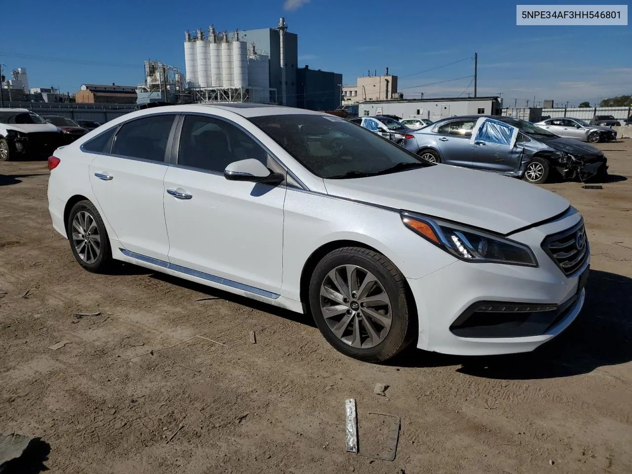 5NPE34AF3HH546801 2017 Hyundai Sonata Sport