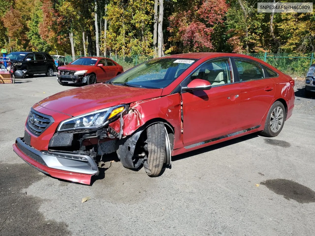 2017 Hyundai Sonata Sport VIN: 5NPE34AF5HH460809 Lot: 74908024