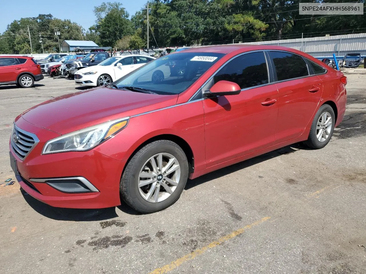 2017 Hyundai Sonata Se VIN: 5NPE24AFXHH568961 Lot: 74950044