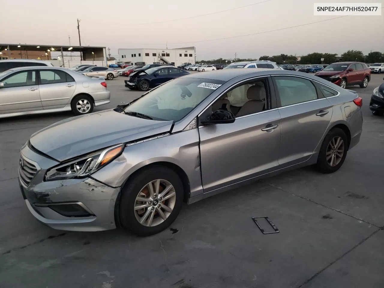 2017 Hyundai Sonata Se VIN: 5NPE24AF7HH520477 Lot: 75002244