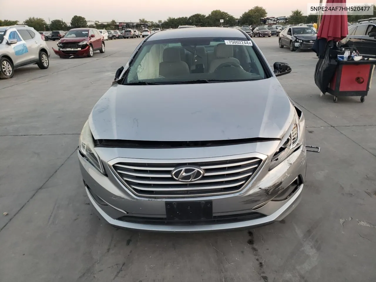 2017 Hyundai Sonata Se VIN: 5NPE24AF7HH520477 Lot: 75002244