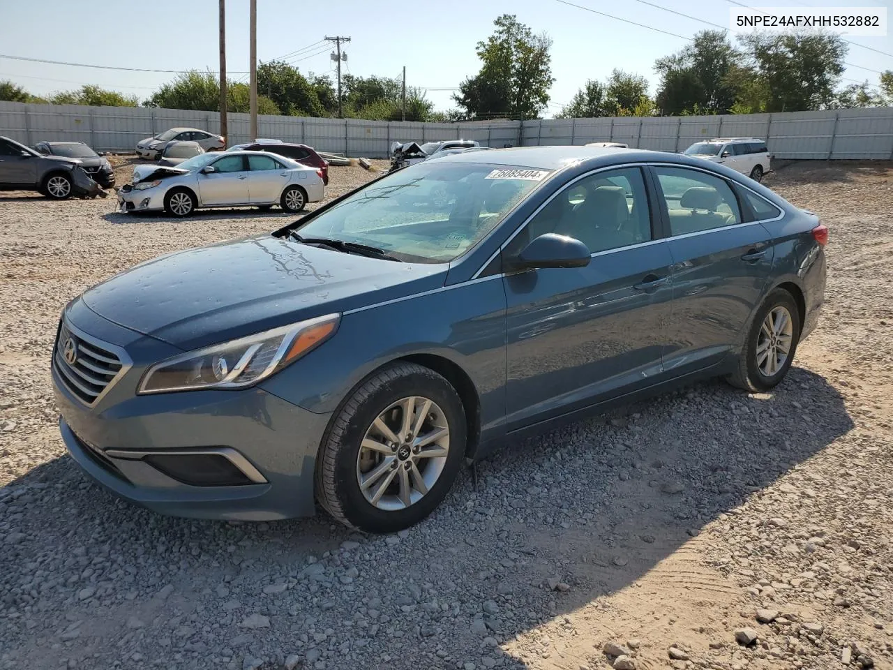 2017 Hyundai Sonata Se VIN: 5NPE24AFXHH532882 Lot: 75085404