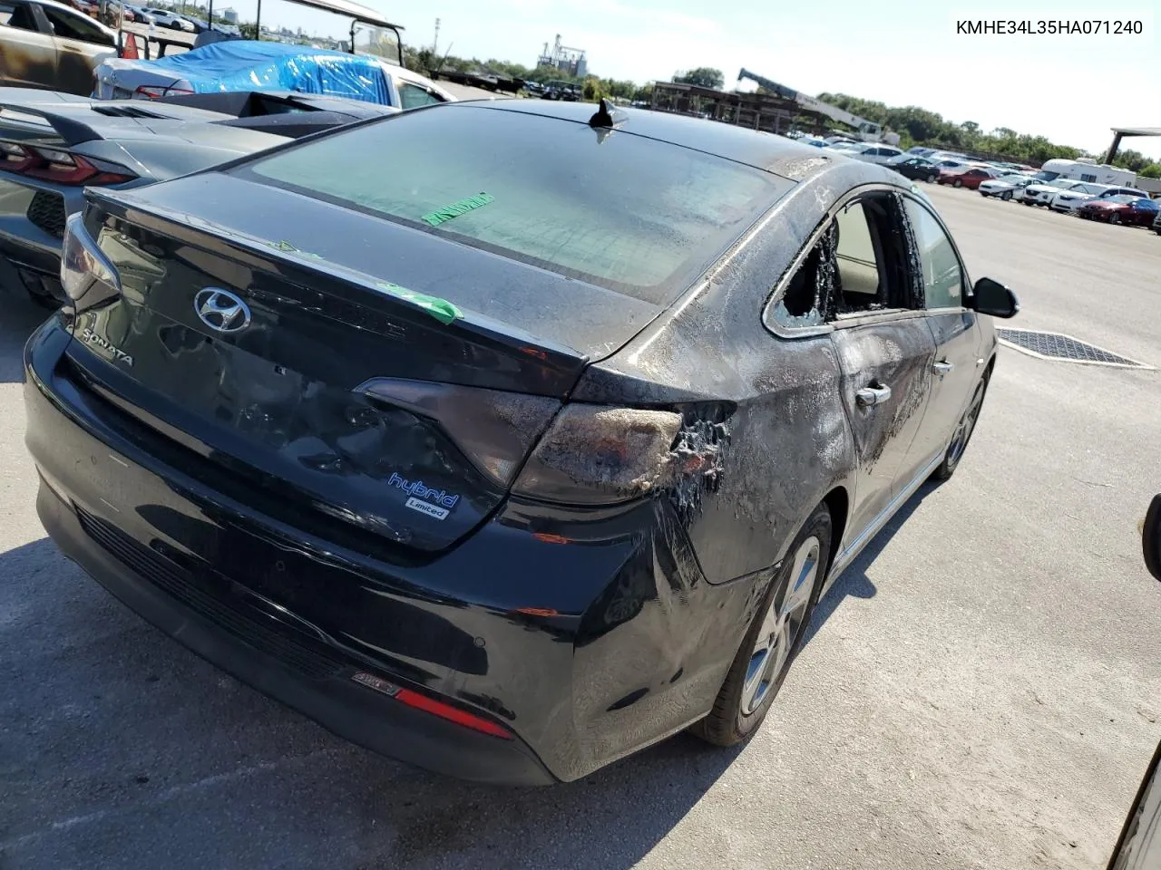 2017 Hyundai Sonata Hybrid VIN: KMHE34L35HA071240 Lot: 75102994