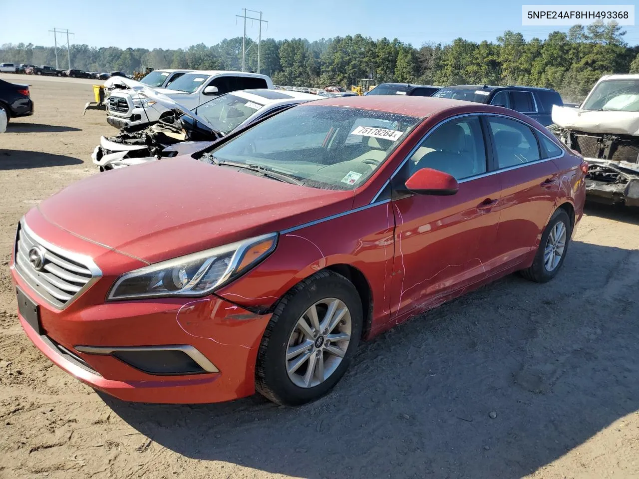 2017 Hyundai Sonata Se VIN: 5NPE24AF8HH493368 Lot: 75178264