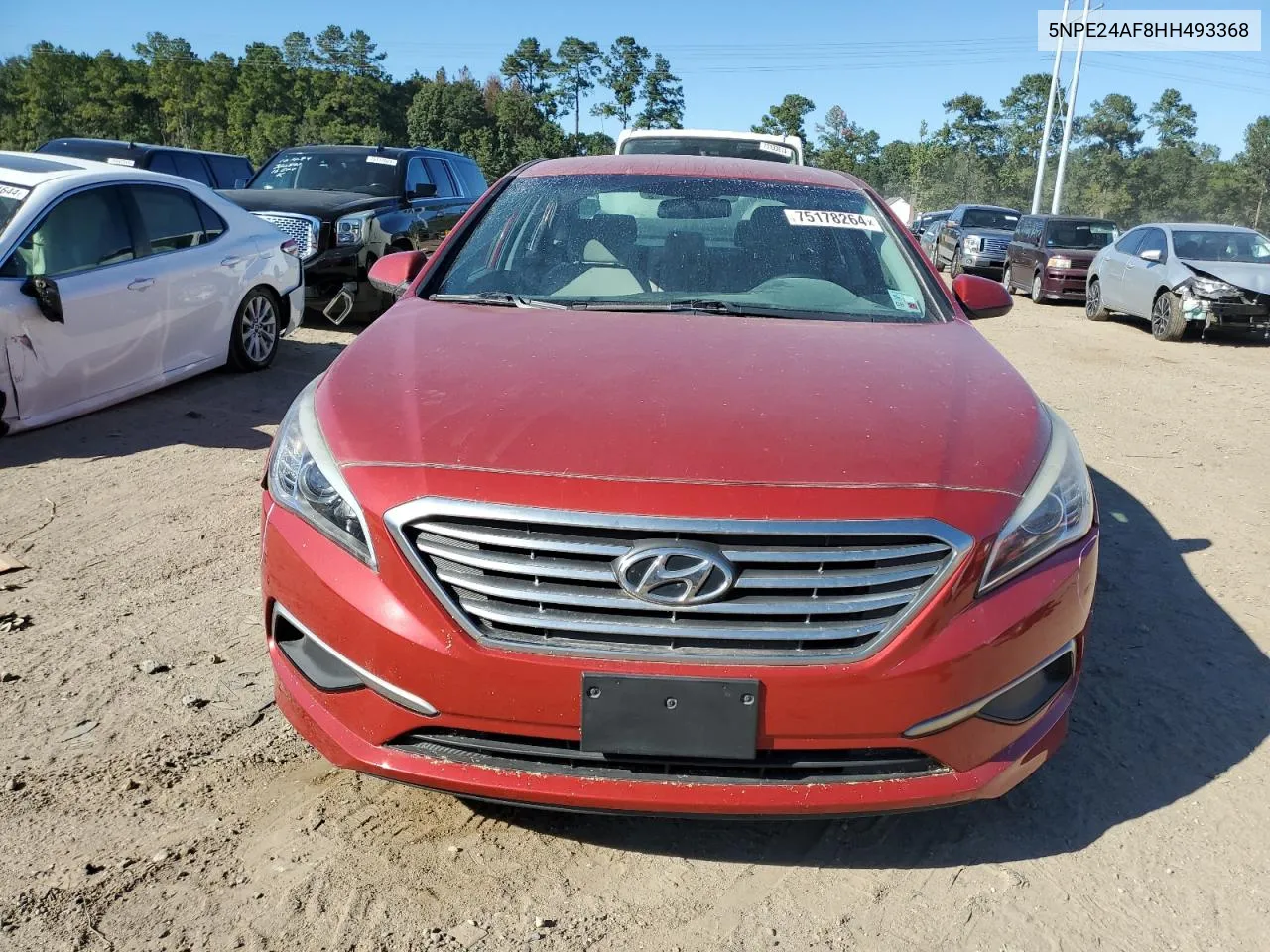 2017 Hyundai Sonata Se VIN: 5NPE24AF8HH493368 Lot: 75178264