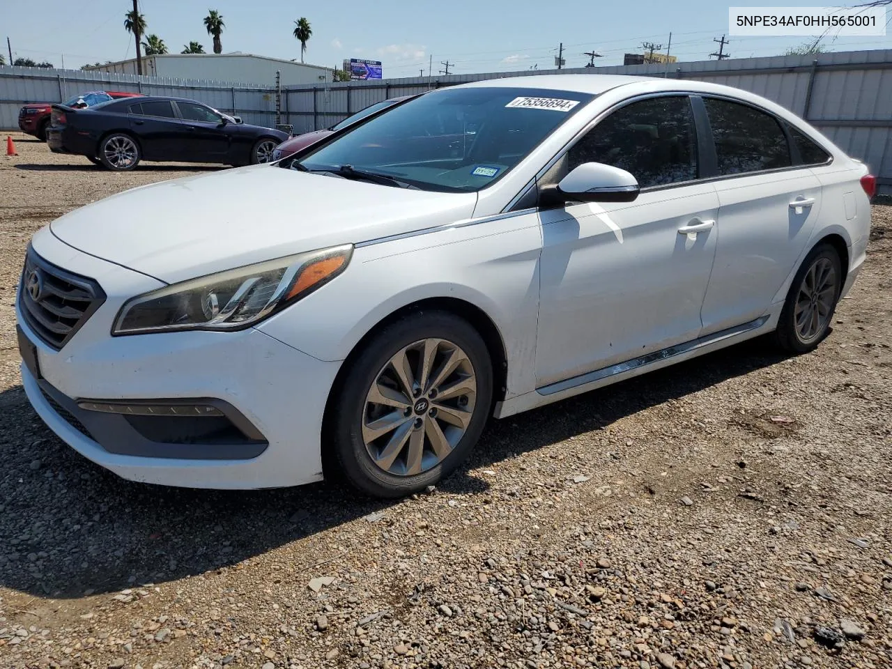 5NPE34AF0HH565001 2017 Hyundai Sonata Sport