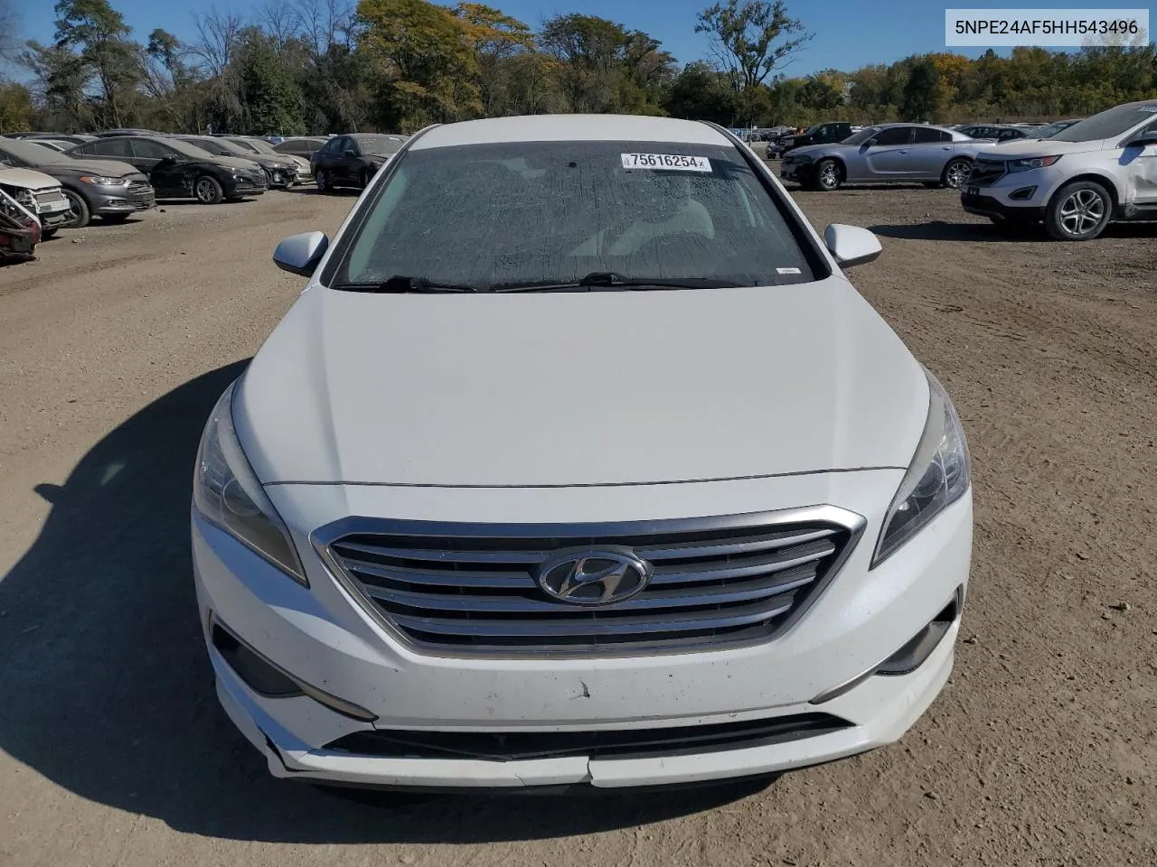 2017 Hyundai Sonata Se VIN: 5NPE24AF5HH543496 Lot: 75616254