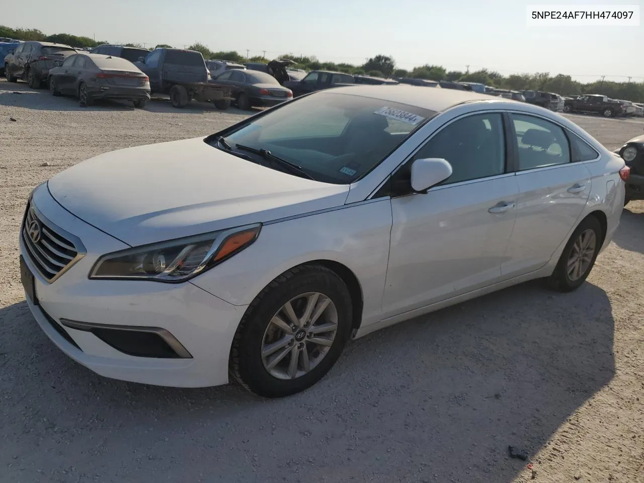 2017 Hyundai Sonata Se VIN: 5NPE24AF7HH474097 Lot: 75623844