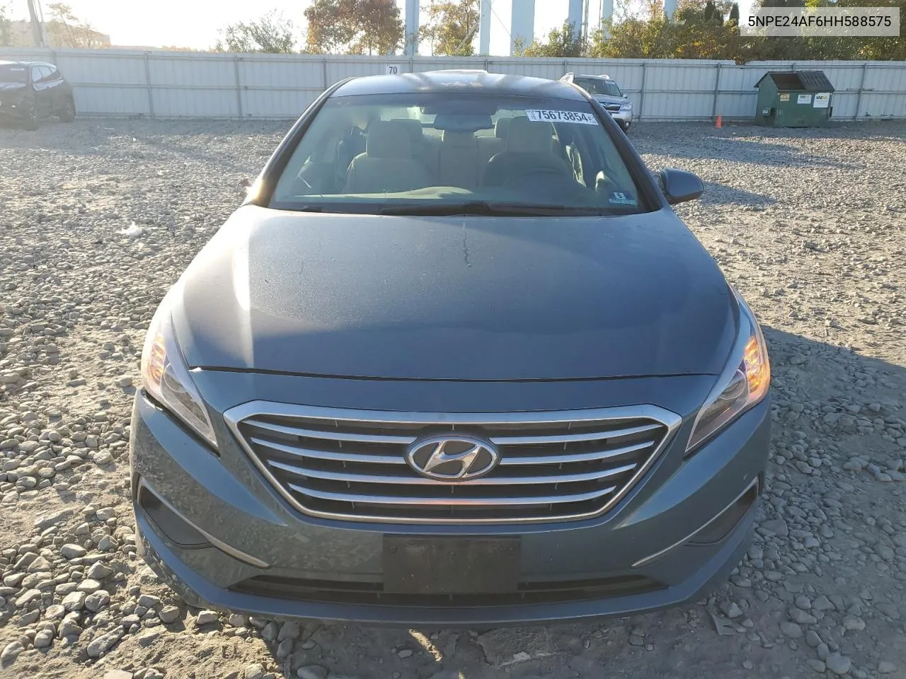 2017 Hyundai Sonata Se VIN: 5NPE24AF6HH588575 Lot: 75673854