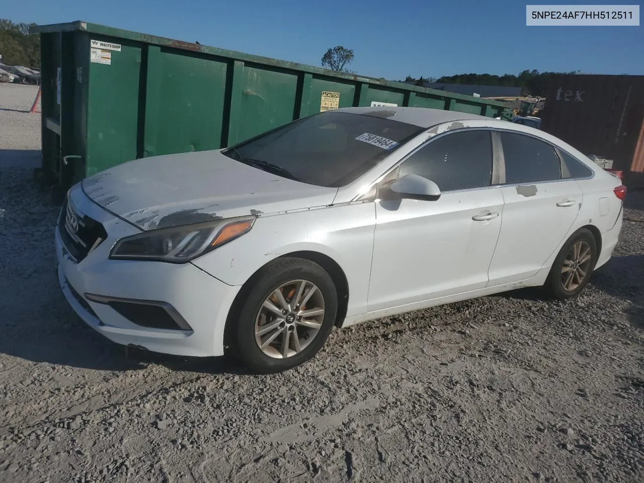 5NPE24AF7HH512511 2017 Hyundai Sonata Se