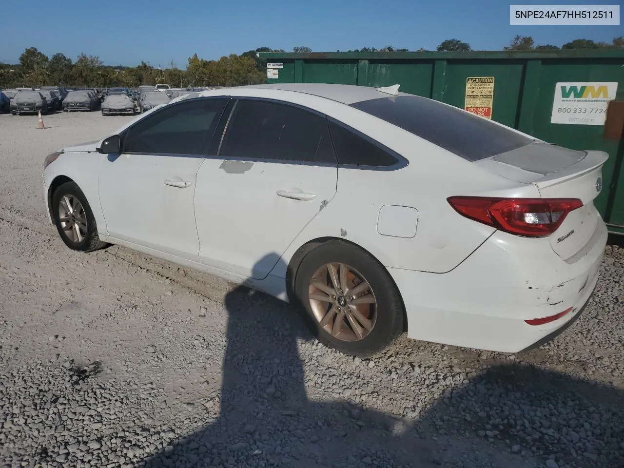 5NPE24AF7HH512511 2017 Hyundai Sonata Se