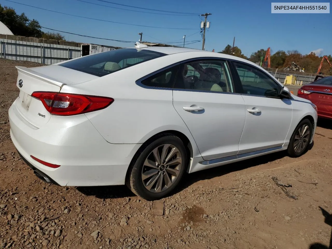 2017 Hyundai Sonata Sport VIN: 5NPE34AF4HH551540 Lot: 76056244