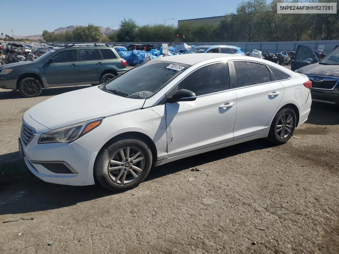 2017 Hyundai Sonata Se VIN: 5NPE24AF3HH527281 Lot: 76091254