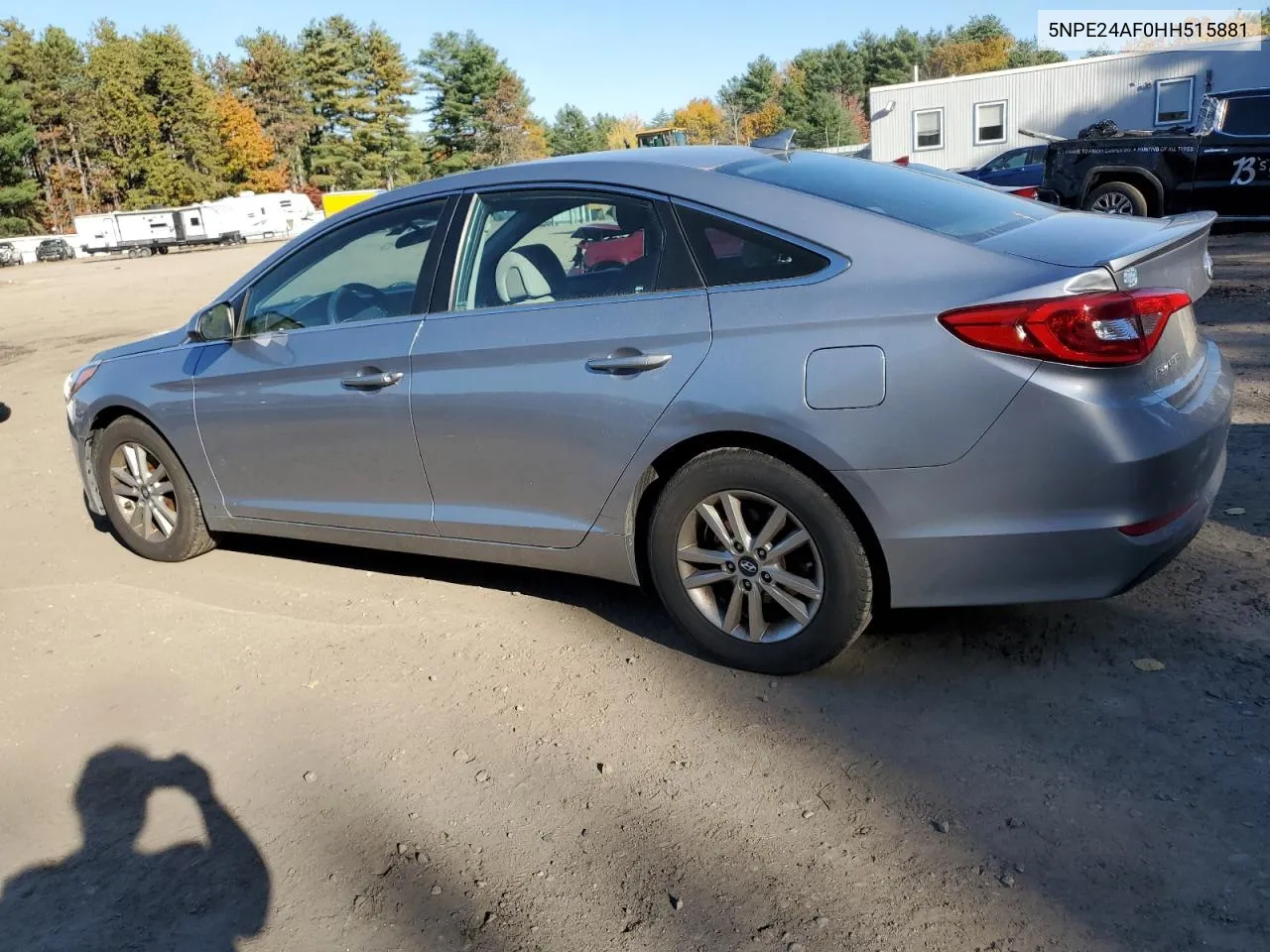 2017 Hyundai Sonata Se VIN: 5NPE24AF0HH515881 Lot: 76466304