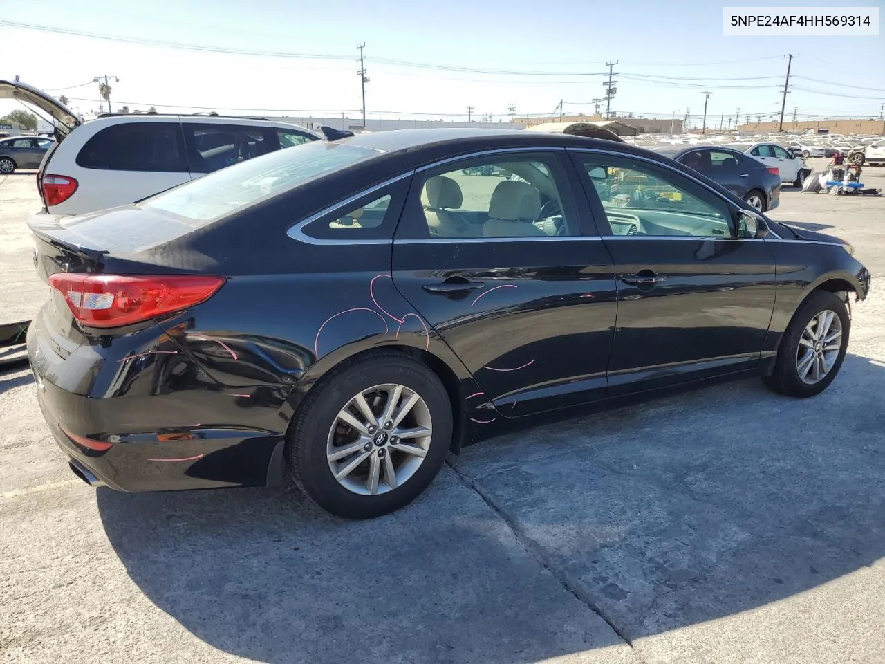 2017 Hyundai Sonata Se VIN: 5NPE24AF4HH569314 Lot: 76624474