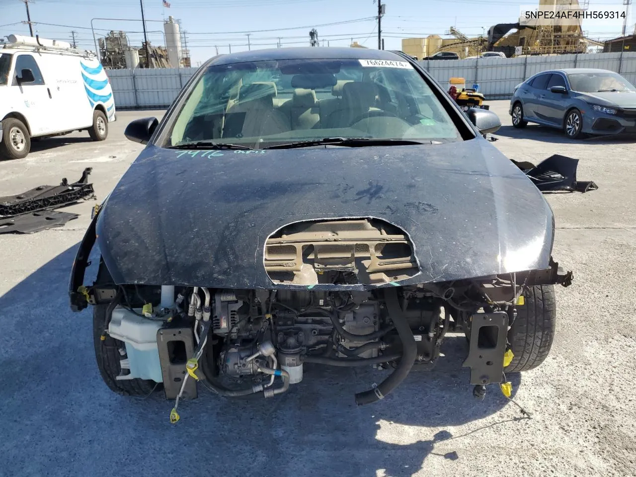 2017 Hyundai Sonata Se VIN: 5NPE24AF4HH569314 Lot: 76624474