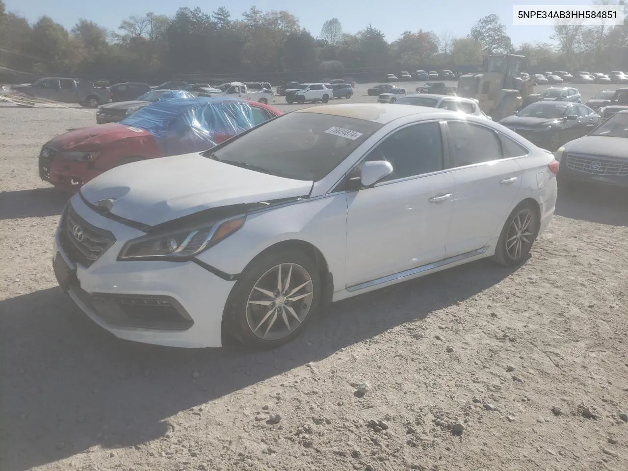 2017 Hyundai Sonata Sport VIN: 5NPE34AB3HH584851 Lot: 76624874