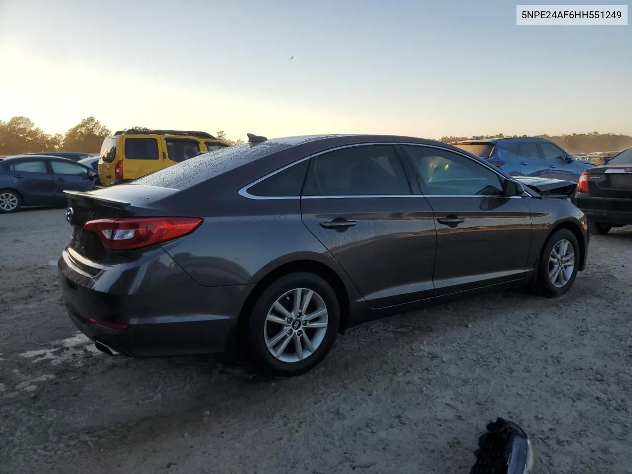 2017 Hyundai Sonata Se VIN: 5NPE24AF6HH551249 Lot: 76752644